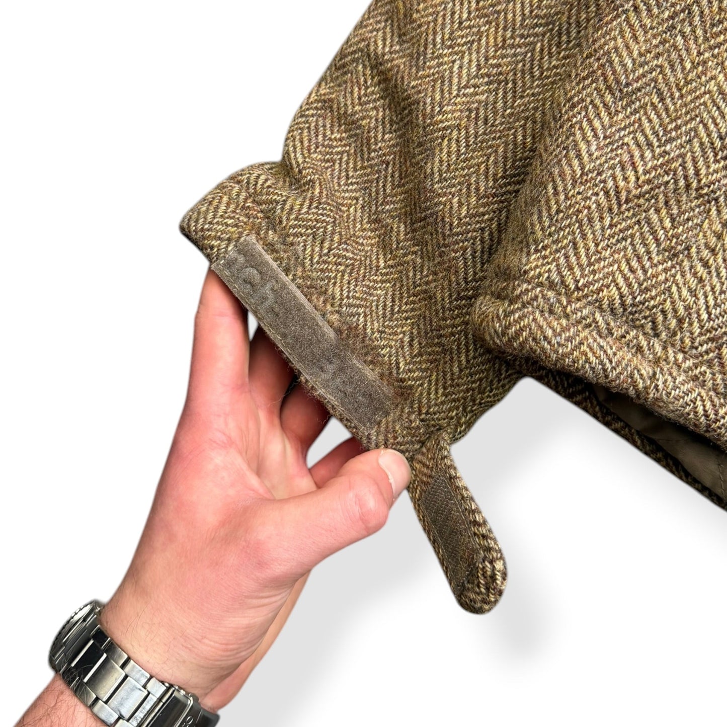2000's Bench Herringbone Tweed Jacket (L) | Default Title, Brown