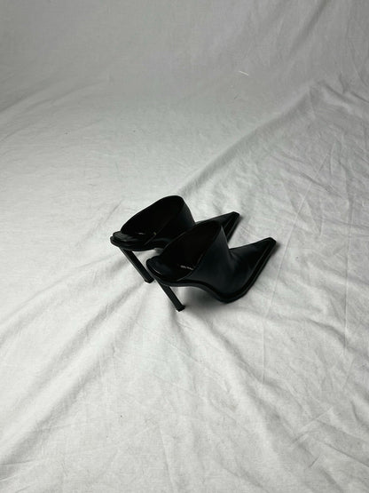 ANN DEMEULEMEESTER MULE HEELS | DEFAULT TITLE, Black