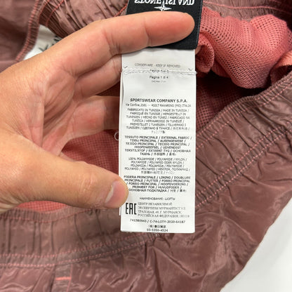 Stone Island SS21 Nylon Metal Compass Logo Shorts - XL/XXL | Default Title, Pink