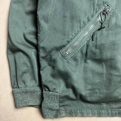 S/S 1989 Racing Green Raso Gommato Double Collar Bomber Jacket