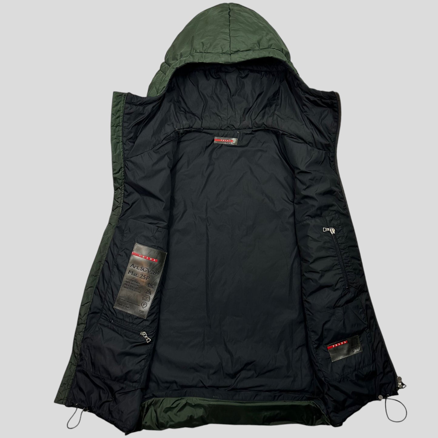 Prada Sport AW00 Nylon Padded Technical Ninja Gilet - IT48 (M/L)