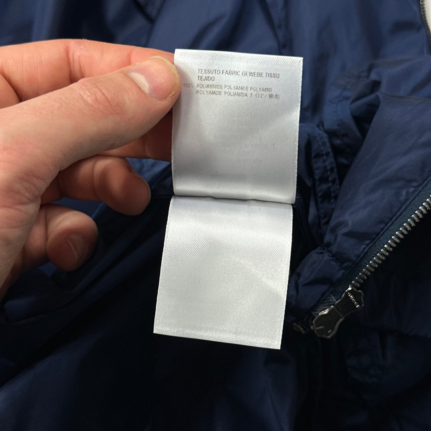 Gucci 2012 Blue Stripe Seam Nylon Shimmer Jacket - IT50 (M/L)