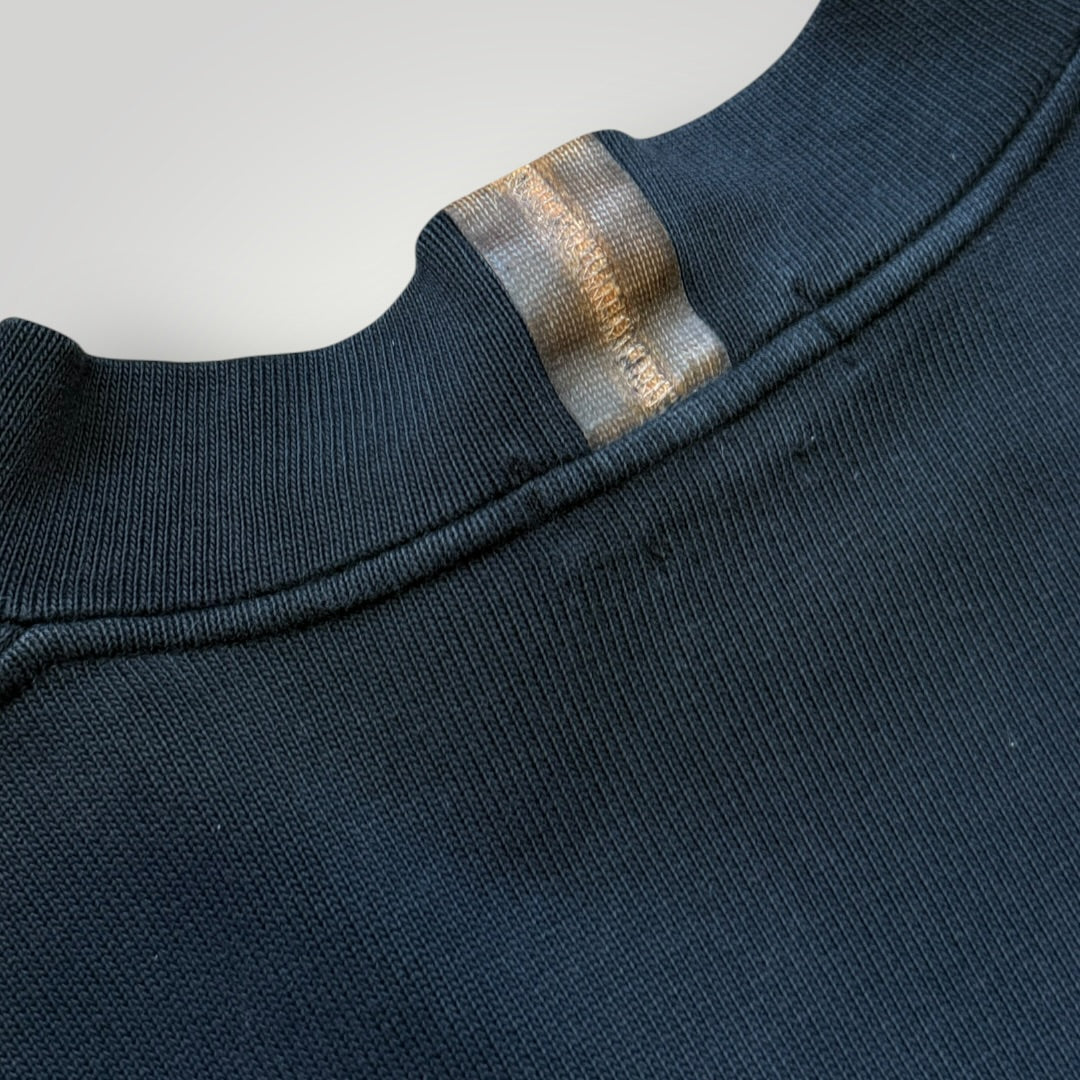 AW/04 Stone Island Silicone Edge Seam Mock Neck Jumper XXL | O/S, Navy