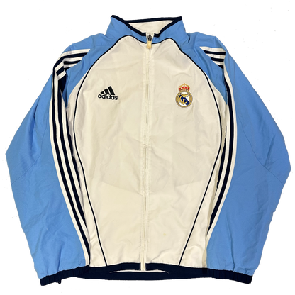 Adidas Real Madrid 2005/06 Tracksuit In Blue, White & Navy ( L )