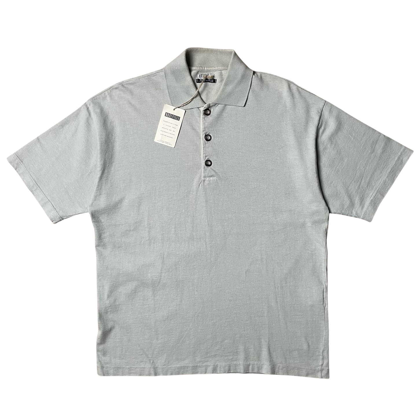 S/S 1994 Boneville Cool Grey Dead-stock Polo Shirt