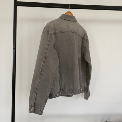 fw1999 helmut lang washed denim jacket | O/S, Grey