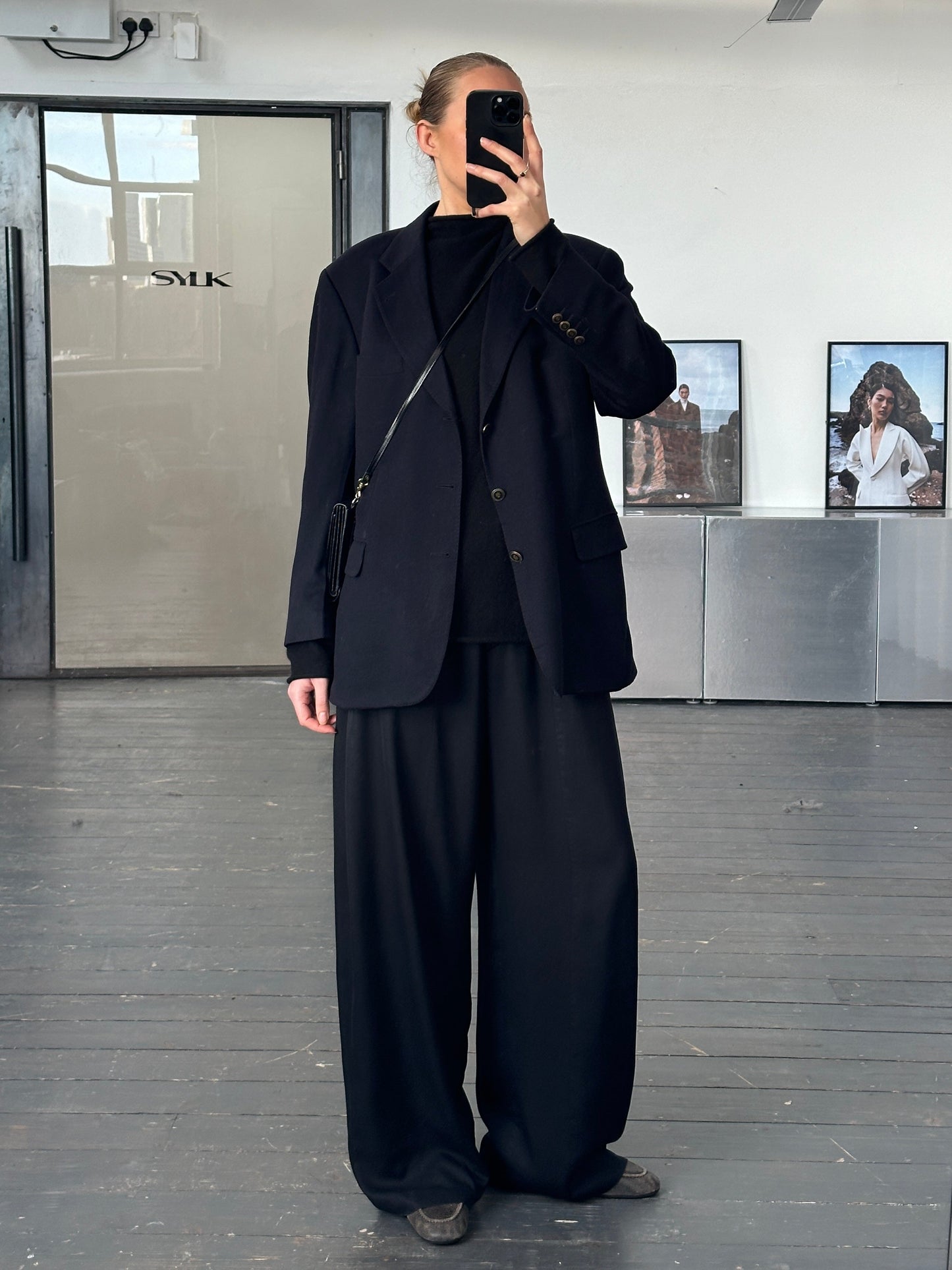 Vintage 1990s Pure Cashmere Single Breasted Blazer - 42R/L