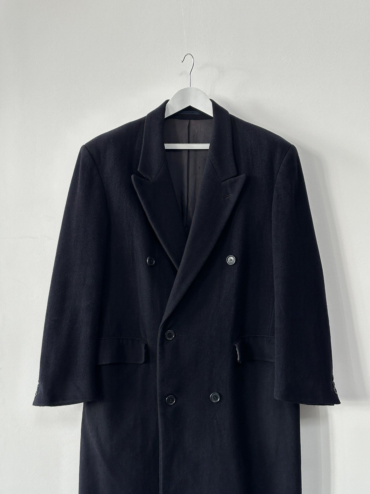 Pierre Cardin Wool Cashmere Double Breasted Coat - L/XL