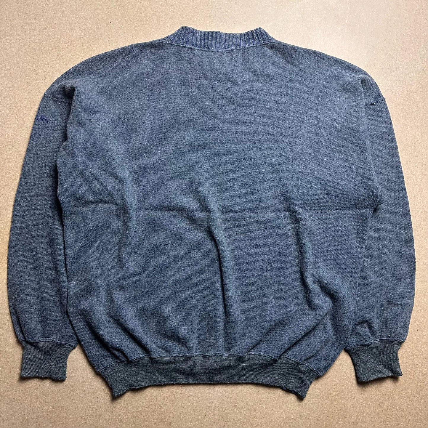 A/W Petrol Blue Mini Compass Logo Sweater