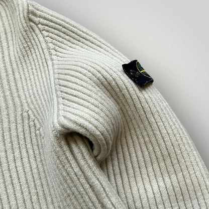 Stone Island AW/04 Ribbed Zip Up Knit S