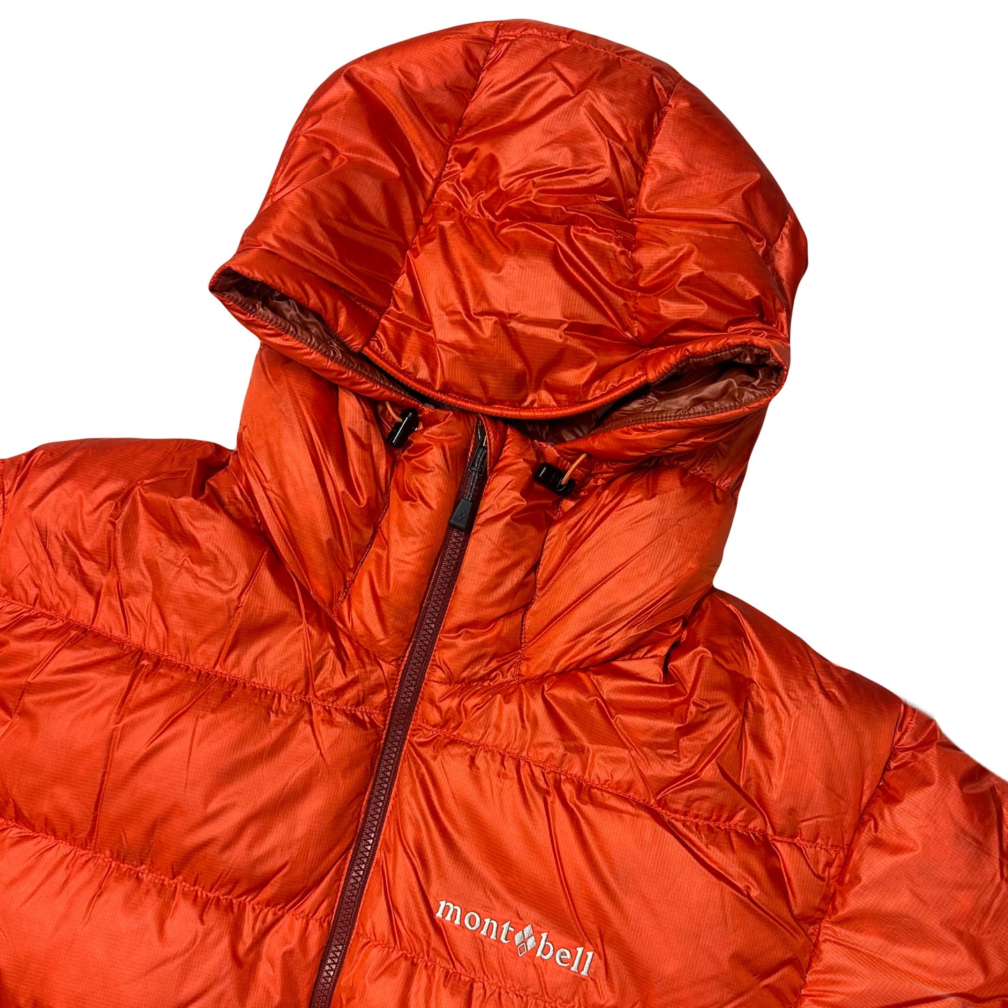 Montbell Puffer Jacket In Orange & Red ( M )