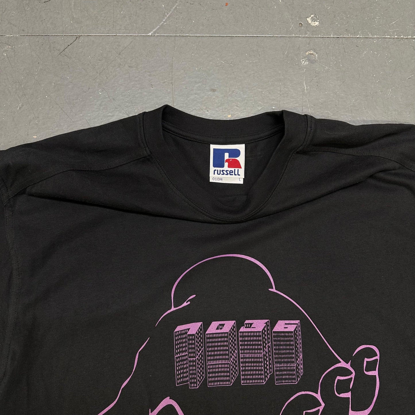 1036 Hand Tee In Black & Purple ( 2022 ) - Known Source