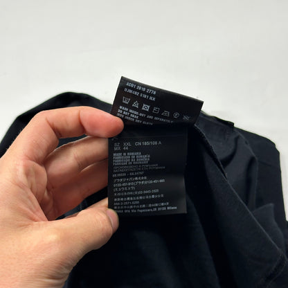 Prada Milano 2019 Triangle Logo Black Cotton Fitted T-shirt - XXL (L)