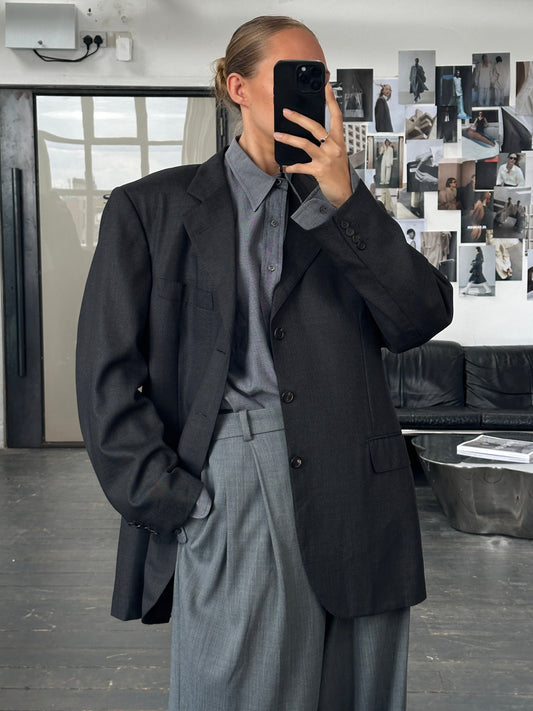 Hartwood x Loro Piana 1990s Pure Tasmanian Wool Single Breasted Blazer - 46R/XL