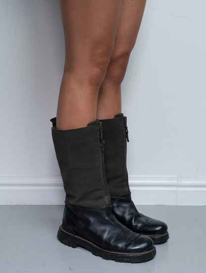 PRADA COMBAT BOOTS (EU 38) | DEFAULT TITLE, Black