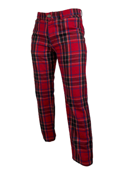 Jean Paul Gaultier JPG 2000s red tartan trousers