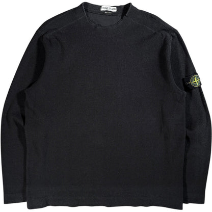 Stone Island 2005 Ribbed Knit Jumper XL | XL, Black