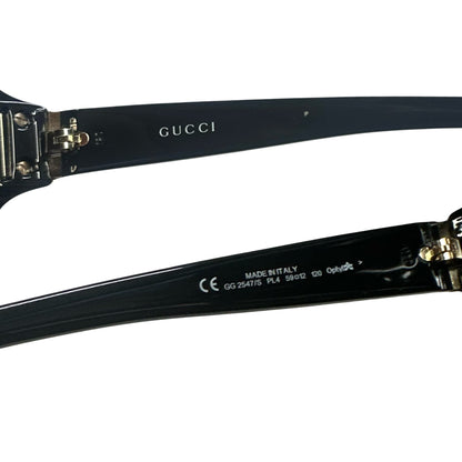 Gucci Monogram Sunglasses In Black