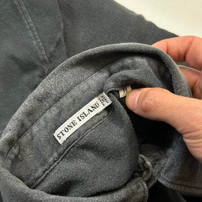Stone Island 1999 Heavy Cotton Spellout Carpenter Shirt - M (L) | Default Title, Grey