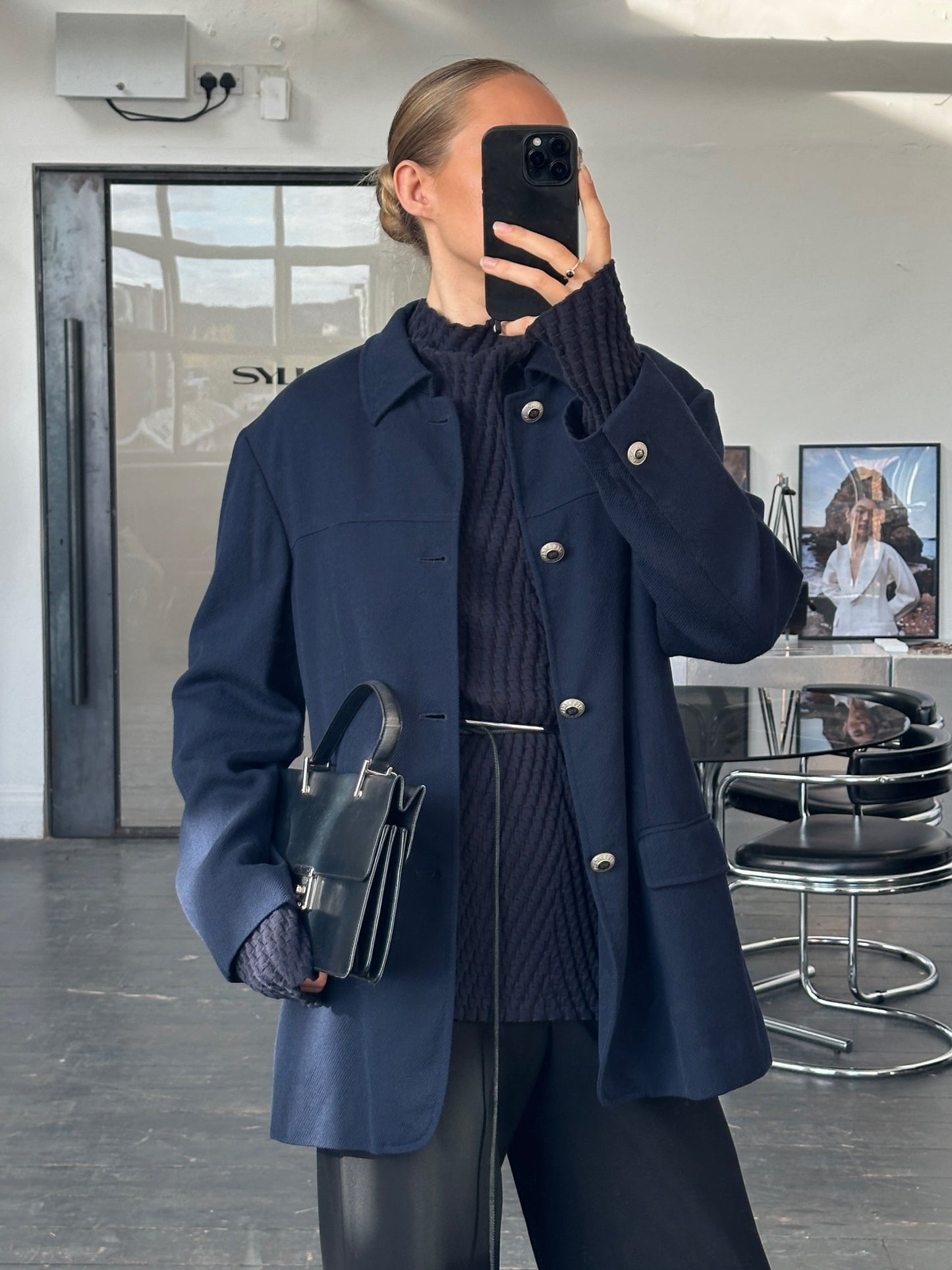 Versace Classic V2 1990s Bespoke Button Pure Wool Chore Jacket - L