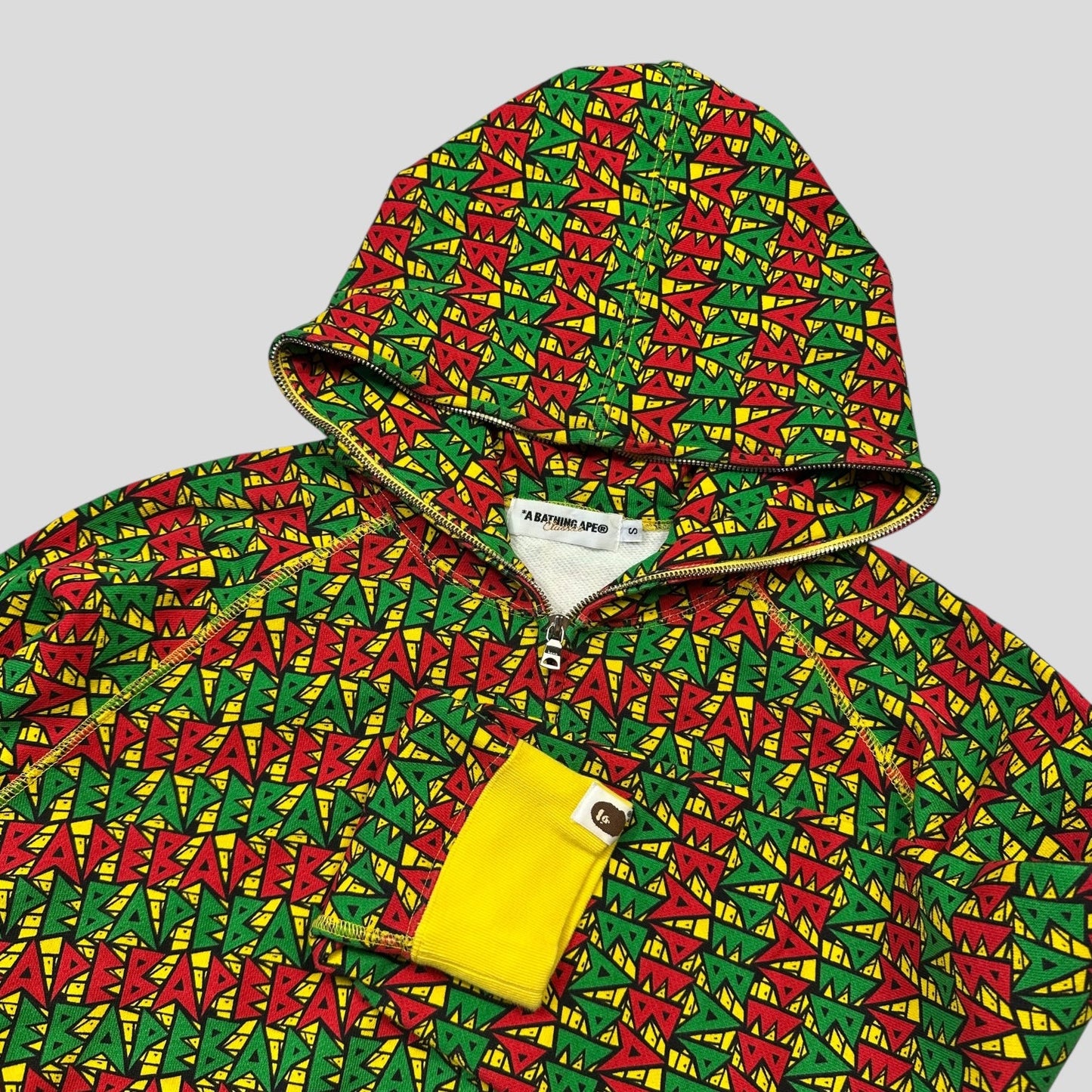 Bape OG 2009 Rasta Full Zip Hoodie - S/M