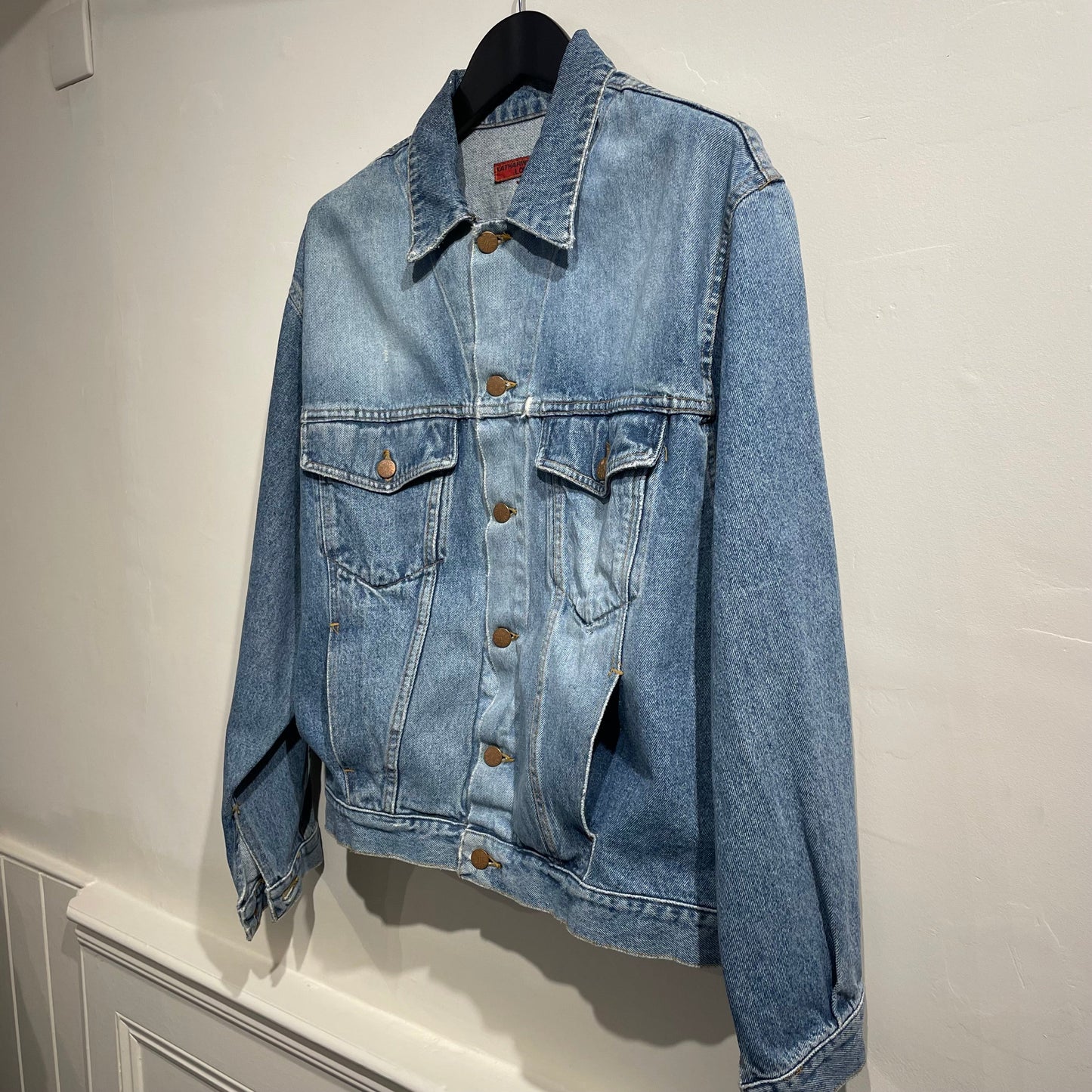 Katharine Hamnett Denim Trucker Jacket | O/S, Light Blue