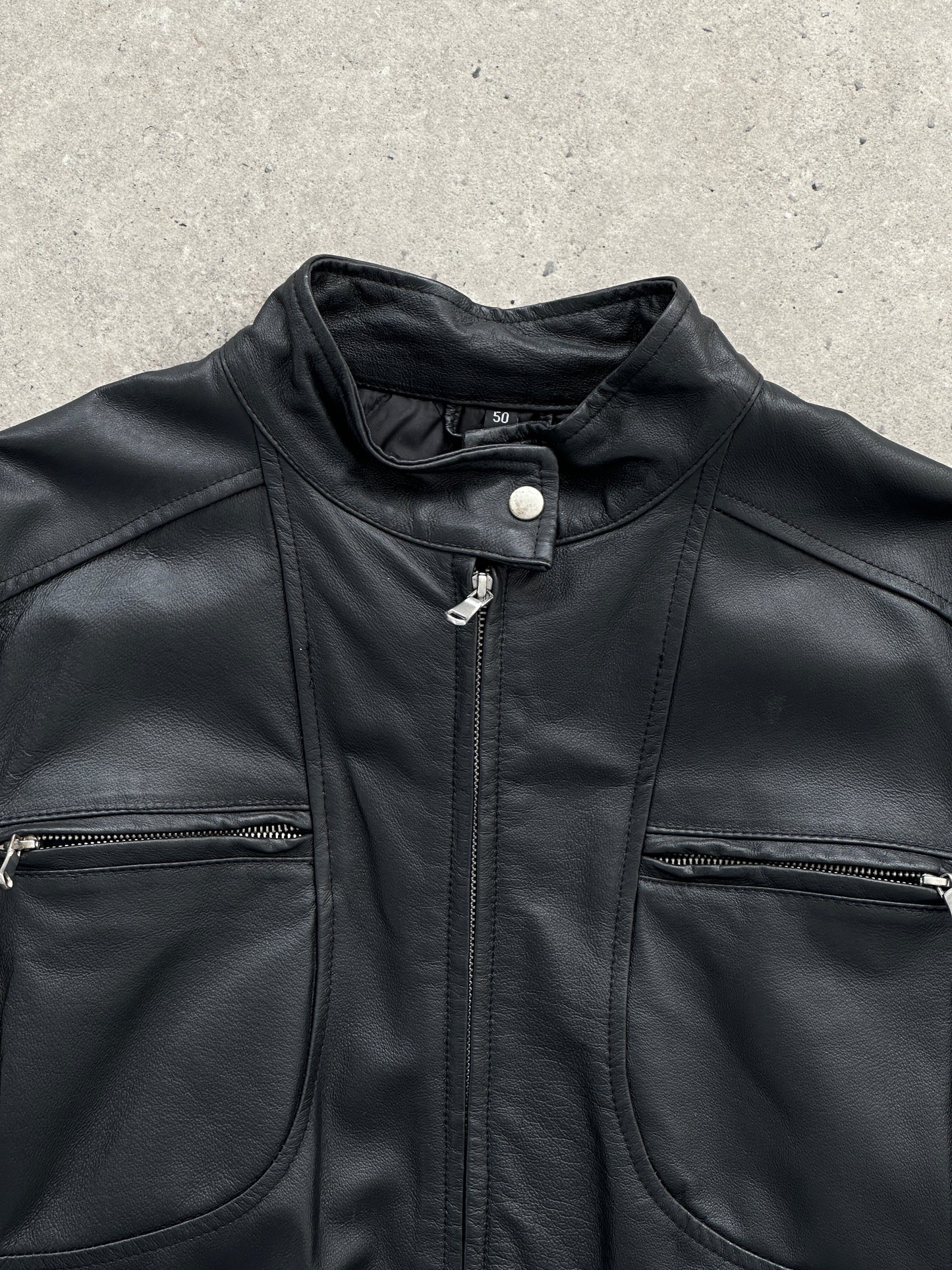 Vintage Moto Leather Jacket - M/L