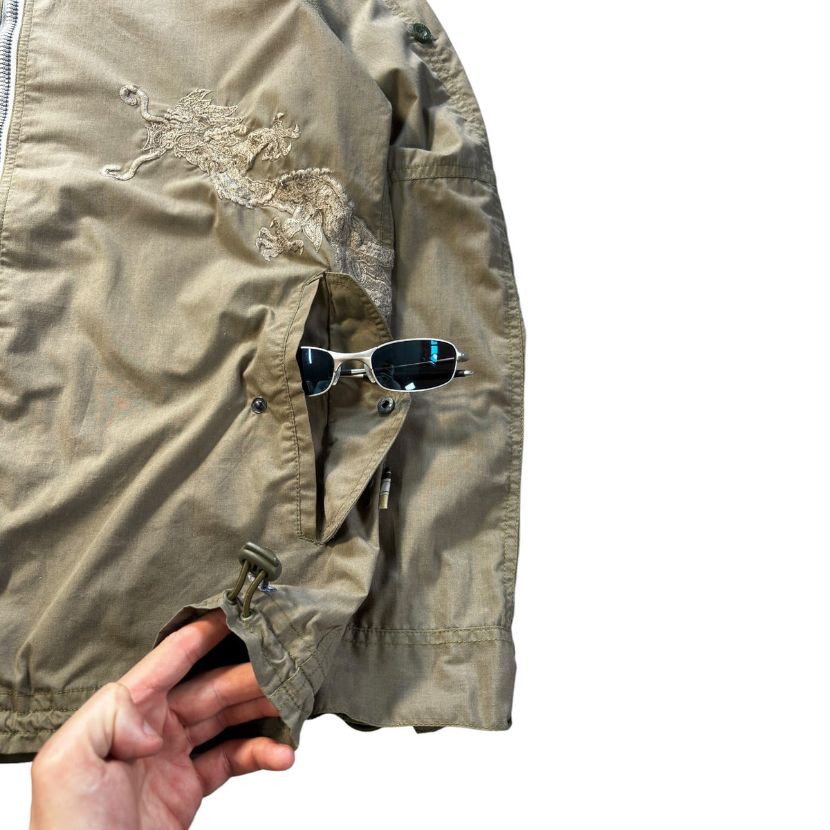 Maharishi 00’s Embroidered Dragon Utility Jacket L | Large, Multicoloured