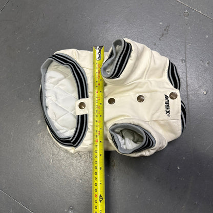 Avirex Leather Jacket For Dog In White