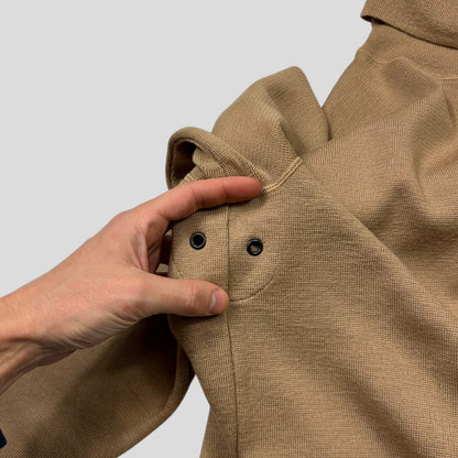 Prada Sport 00’s Ventilated Roll-neck Camel Knit Jumper - IT48 | Default Title, Multicoloured
