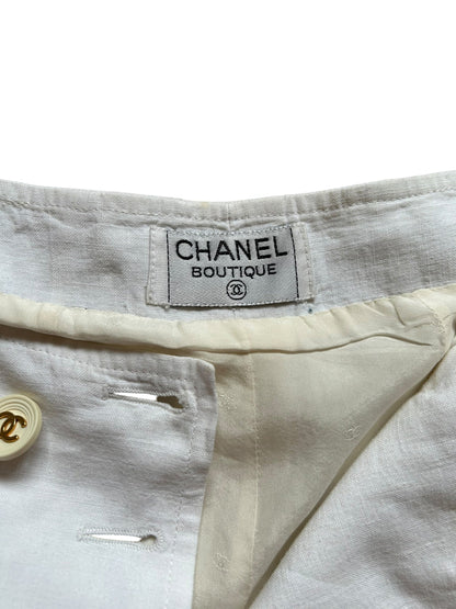 Chanel SS1994 Sailor Trousers | O/S, White