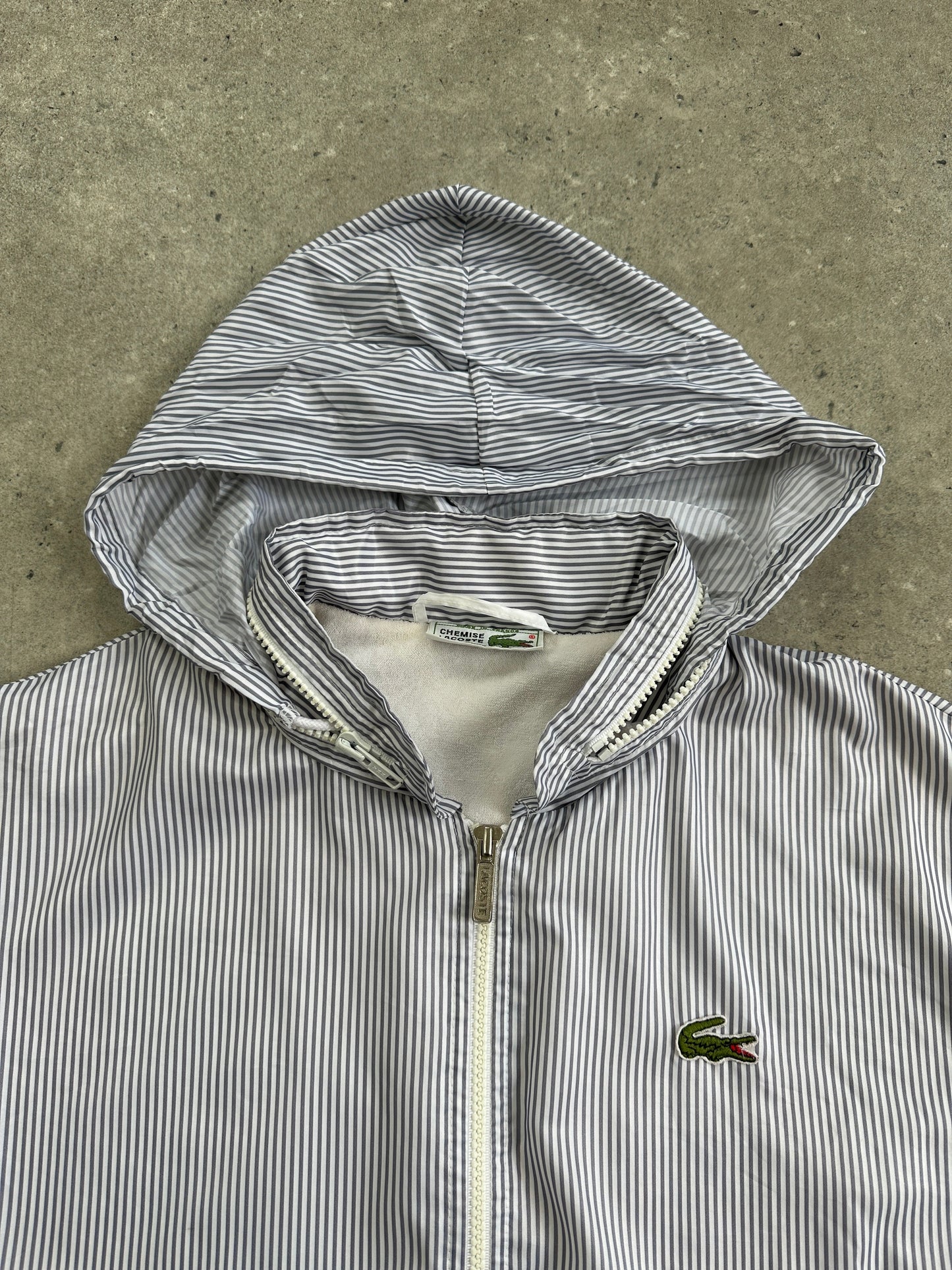 Lacoste Chemise 80s Stripe Tracksuit Jacket - L
