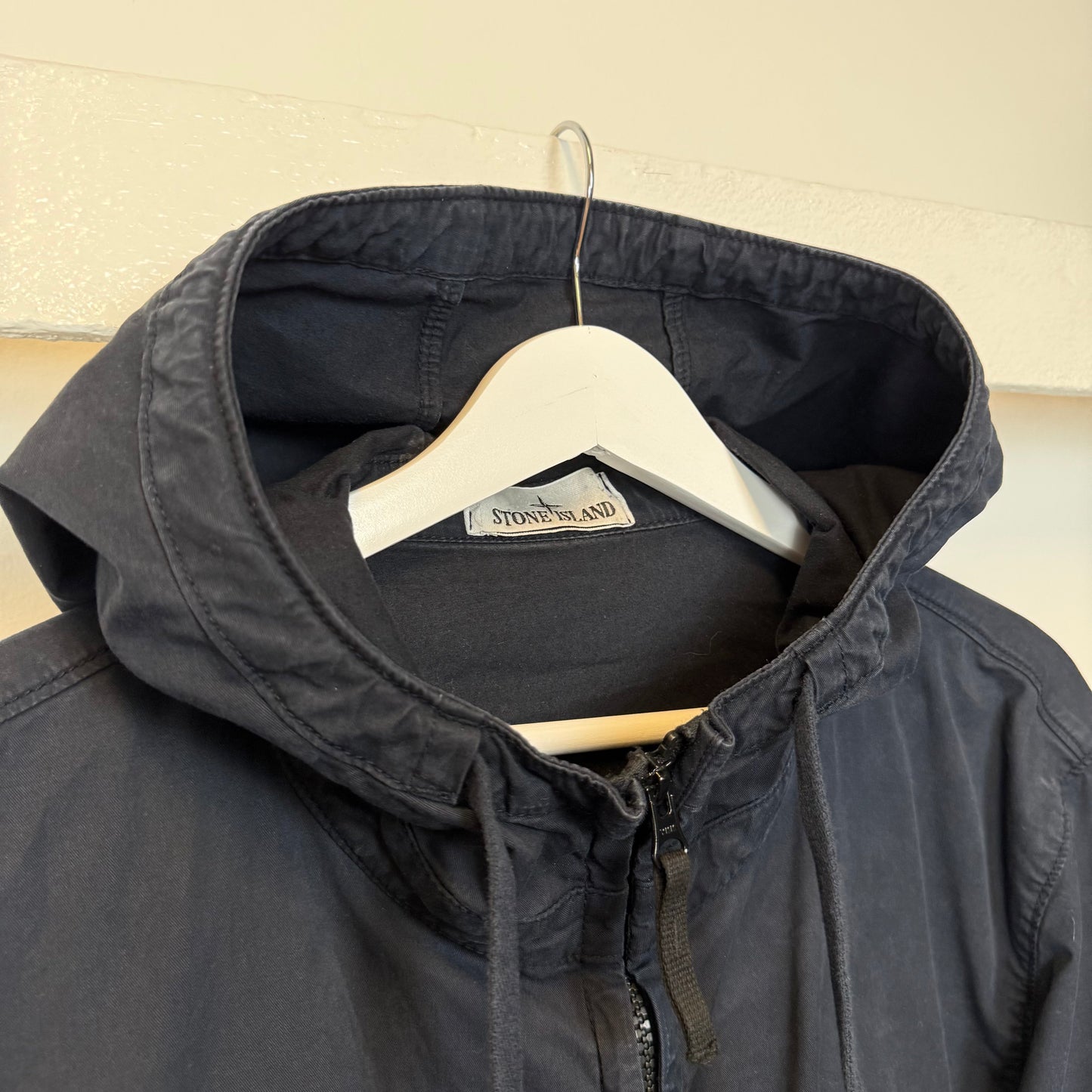 Stone Island Supima Cotton Twill Jacket (L) | Large, Blue