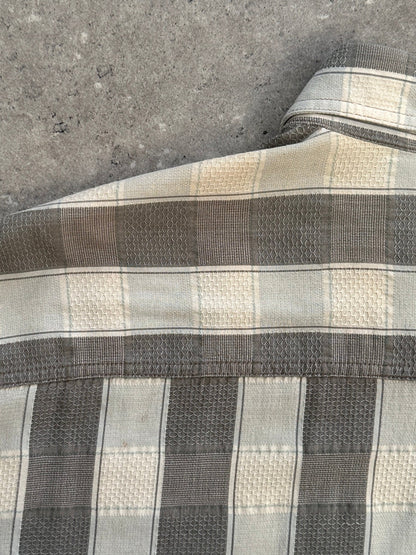 Armani Jeans 1990s Check Flannel Logo Shirt - XXL