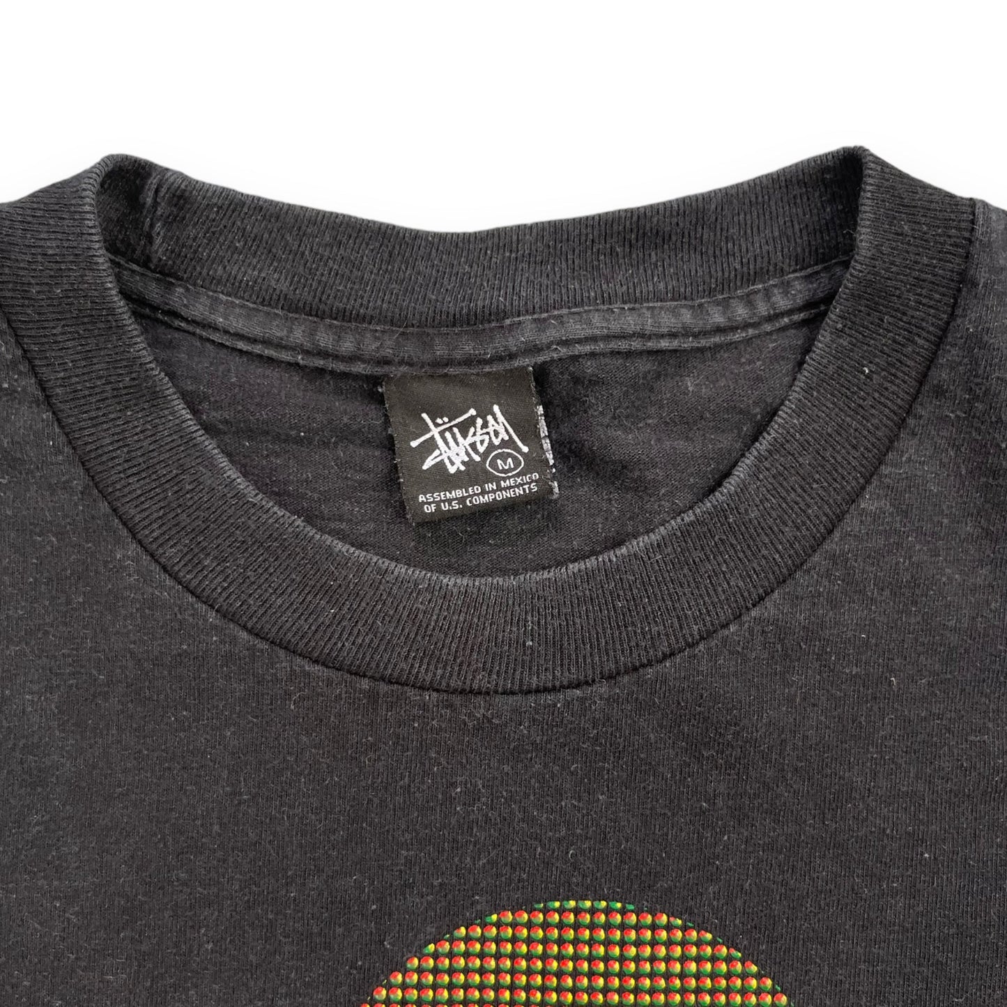 2000's Stussy Textured Graphic T-Shirt (M) | Default Title, Multicoloured