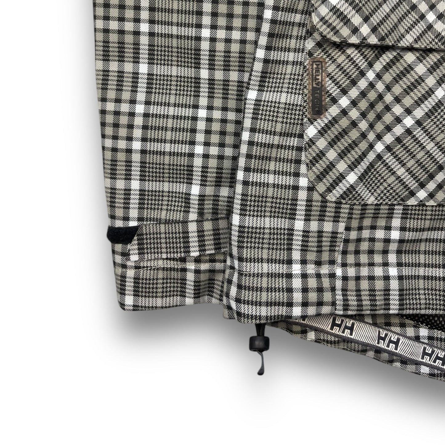 Helly Hansen Plaid Tech Jacket (XS) | Default Title, Black, White, Beige