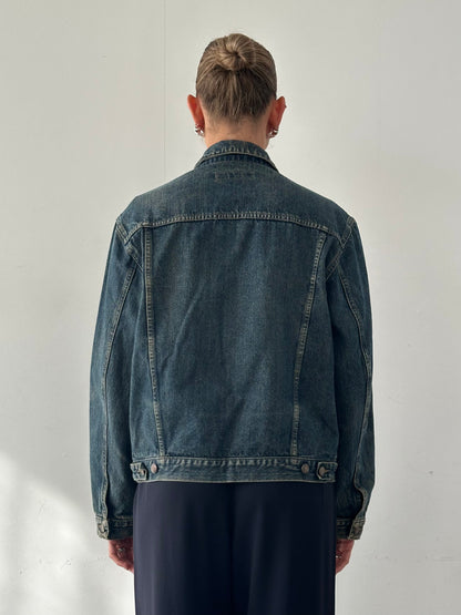 Italian Vintage Washed Denim Jacket - M/L