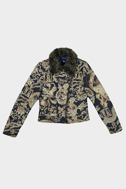 Kenzo Vintage Dragon Print Denim Jacket