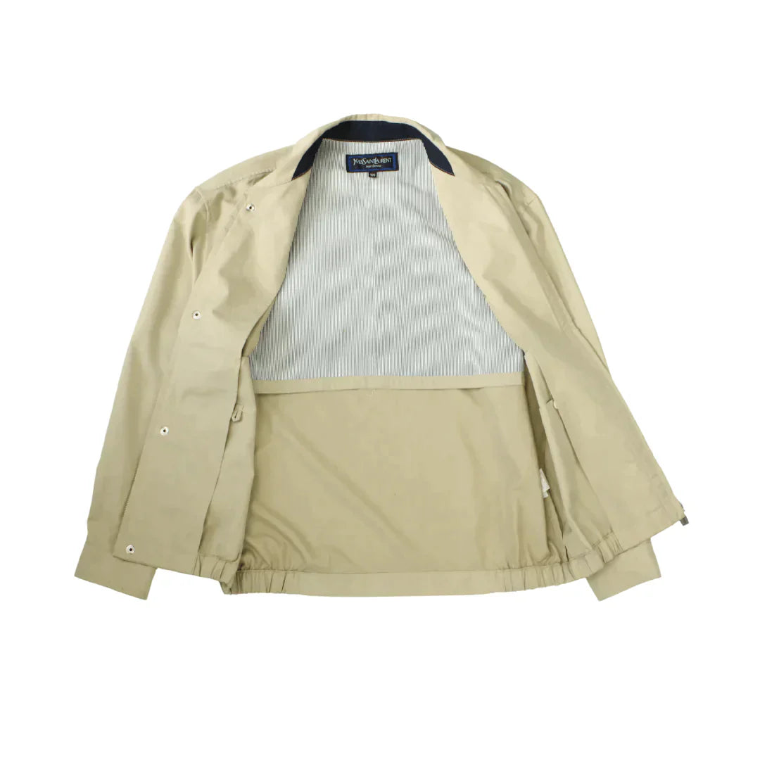 YVES SAINT LAURENT BEIGE HARRINGTON JACKET  (M)