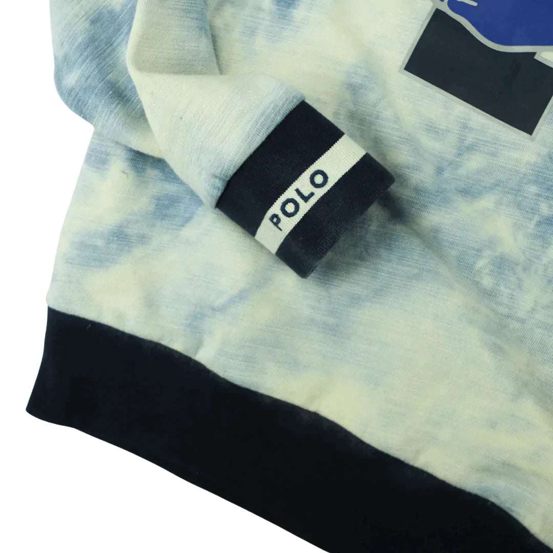 POLO RALPH LAUREN STADIUM  P-WING TIE DYE CREW  (S)