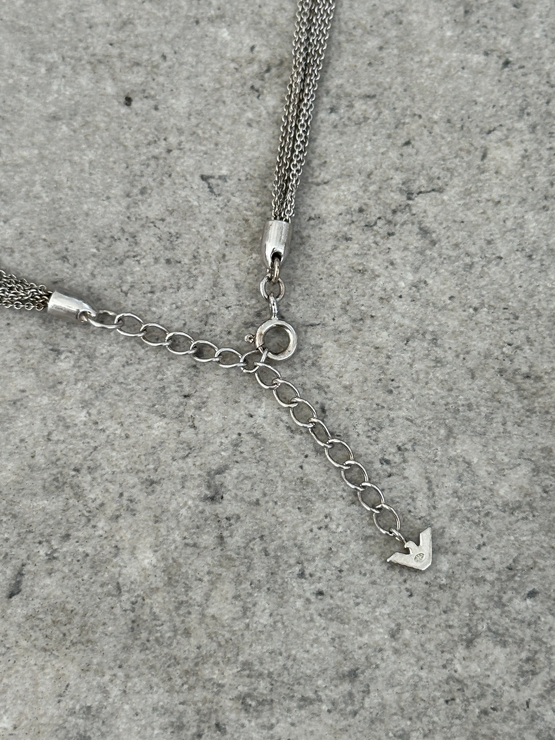 Emporio Armani 1990s Circle Pendant Necklace
