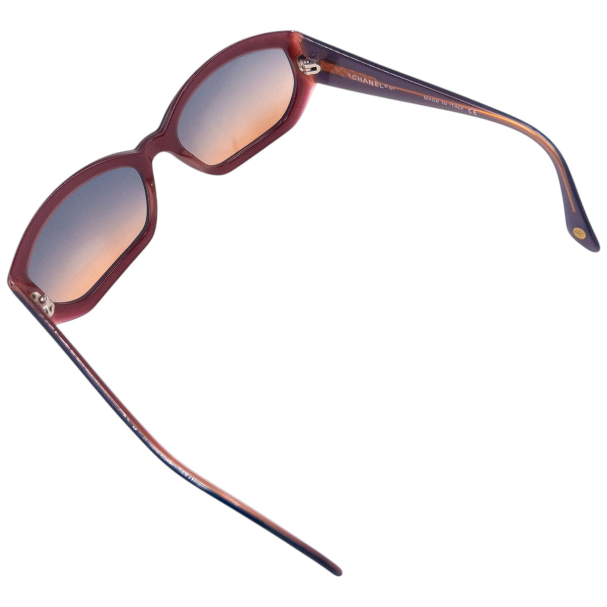 Vintage 2000s Chanel Sunglasses | O/S, Blue, Red