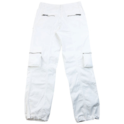 Vintage 2000s Burberry Cargo Trousers Size W31 | W31, White