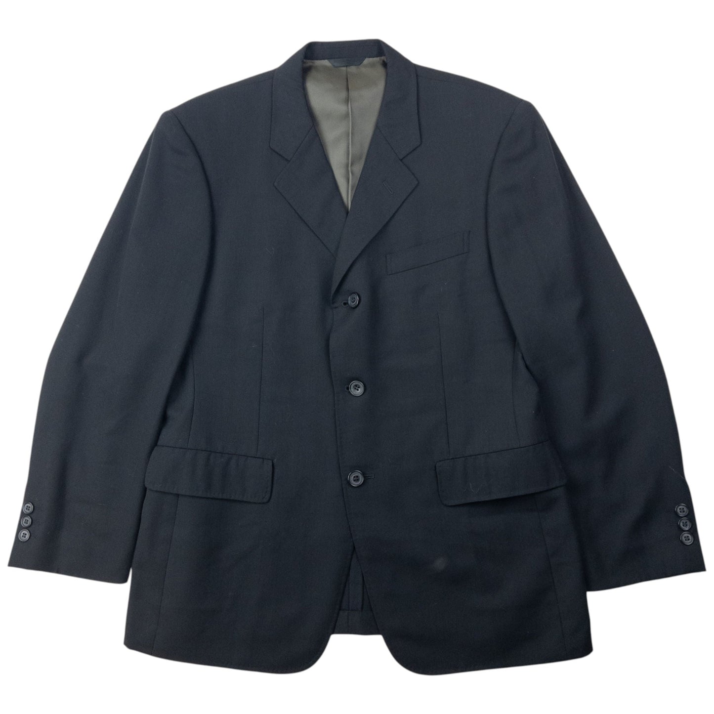 Vintage 90s Yohji Yamamoto A.A.R Jacket & Trousers Suit Set Size XS | XS, Black