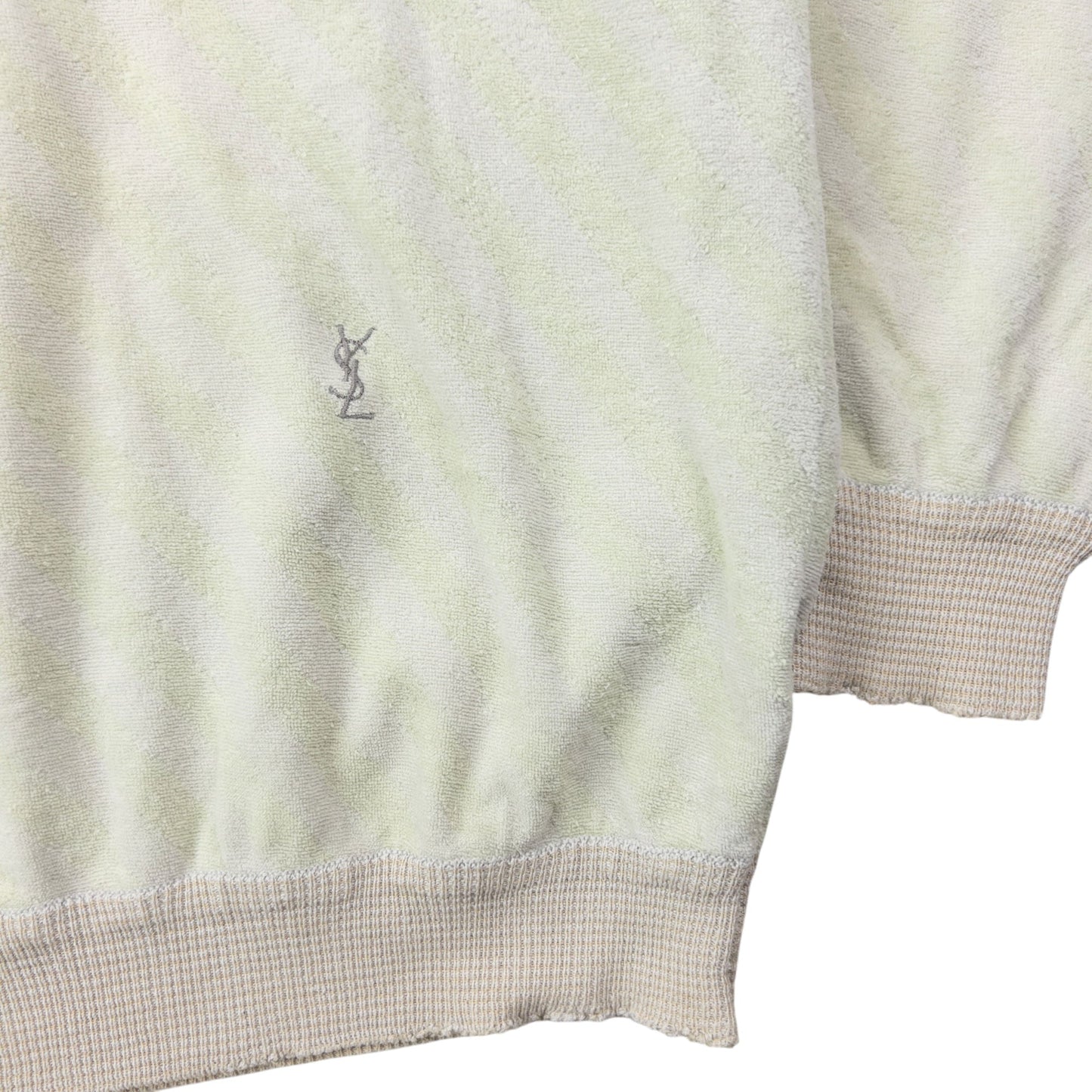 Vintage 80s YSL Yves Saint Laurent Striped Jumper Womens Size M | Medium, Multicoloured