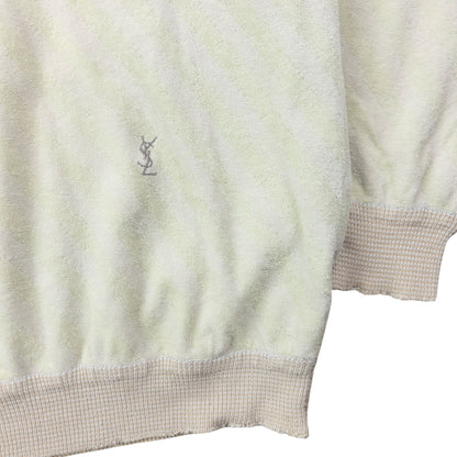 Vintage 80s YSL Yves Saint Laurent Striped Jumper Womens Size M | Medium, Multicoloured