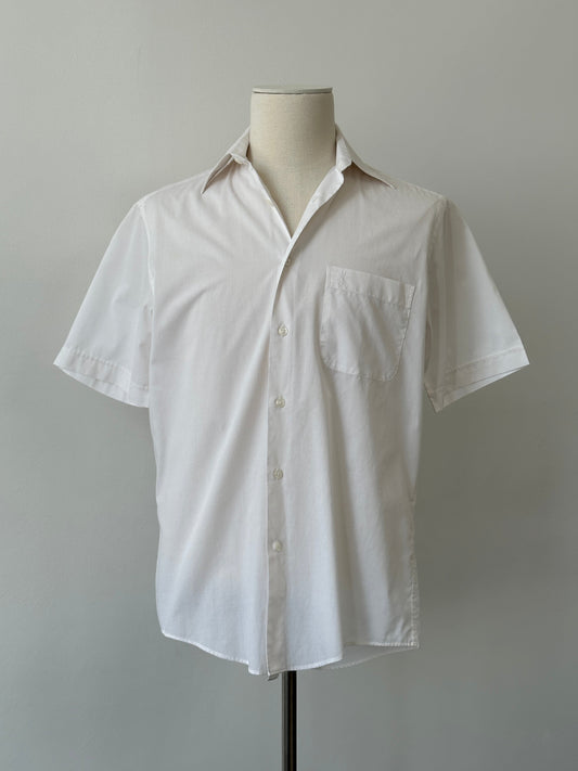 Yves Saint Laurent Pour Homme 2000s Cotton Short Sleeve Shirt - S