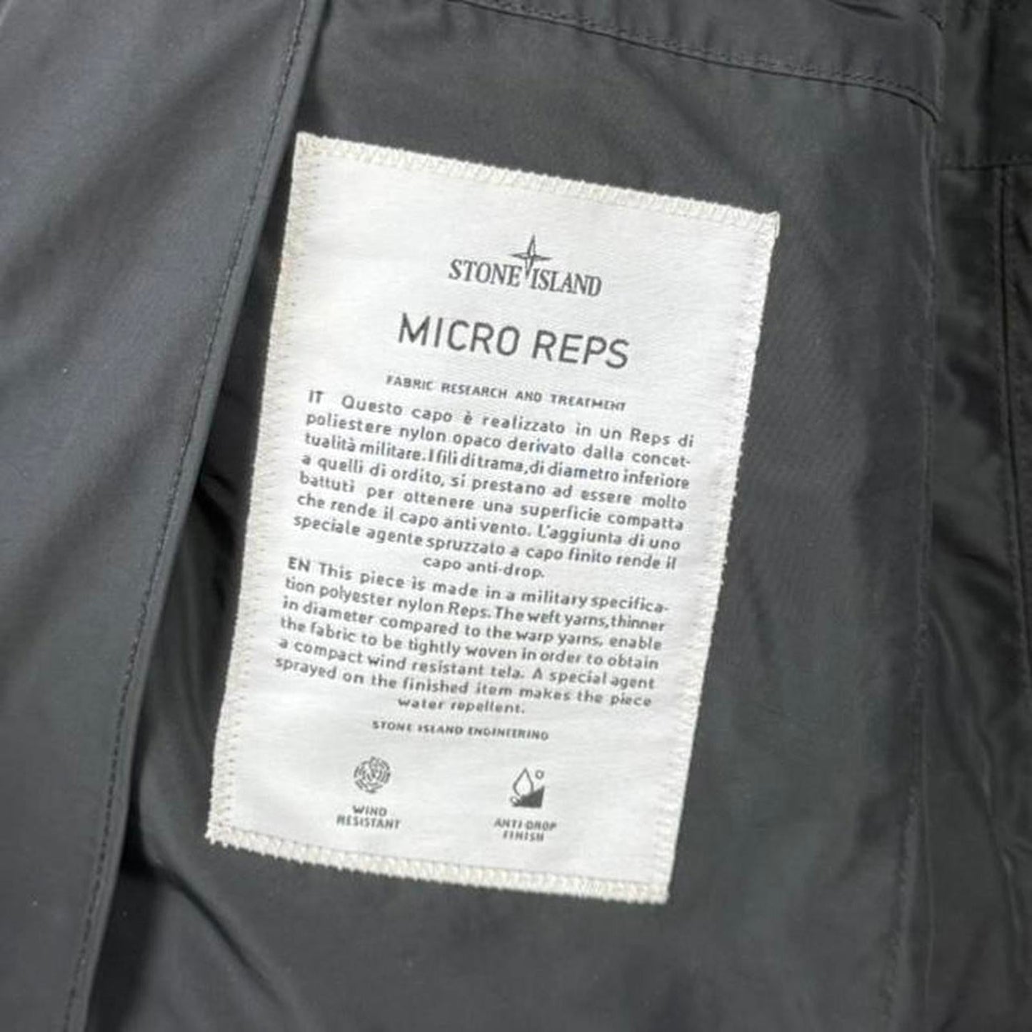 Stone Island Micro Reps Multi Pocket Parka Black (M) | Medium, Multicoloured