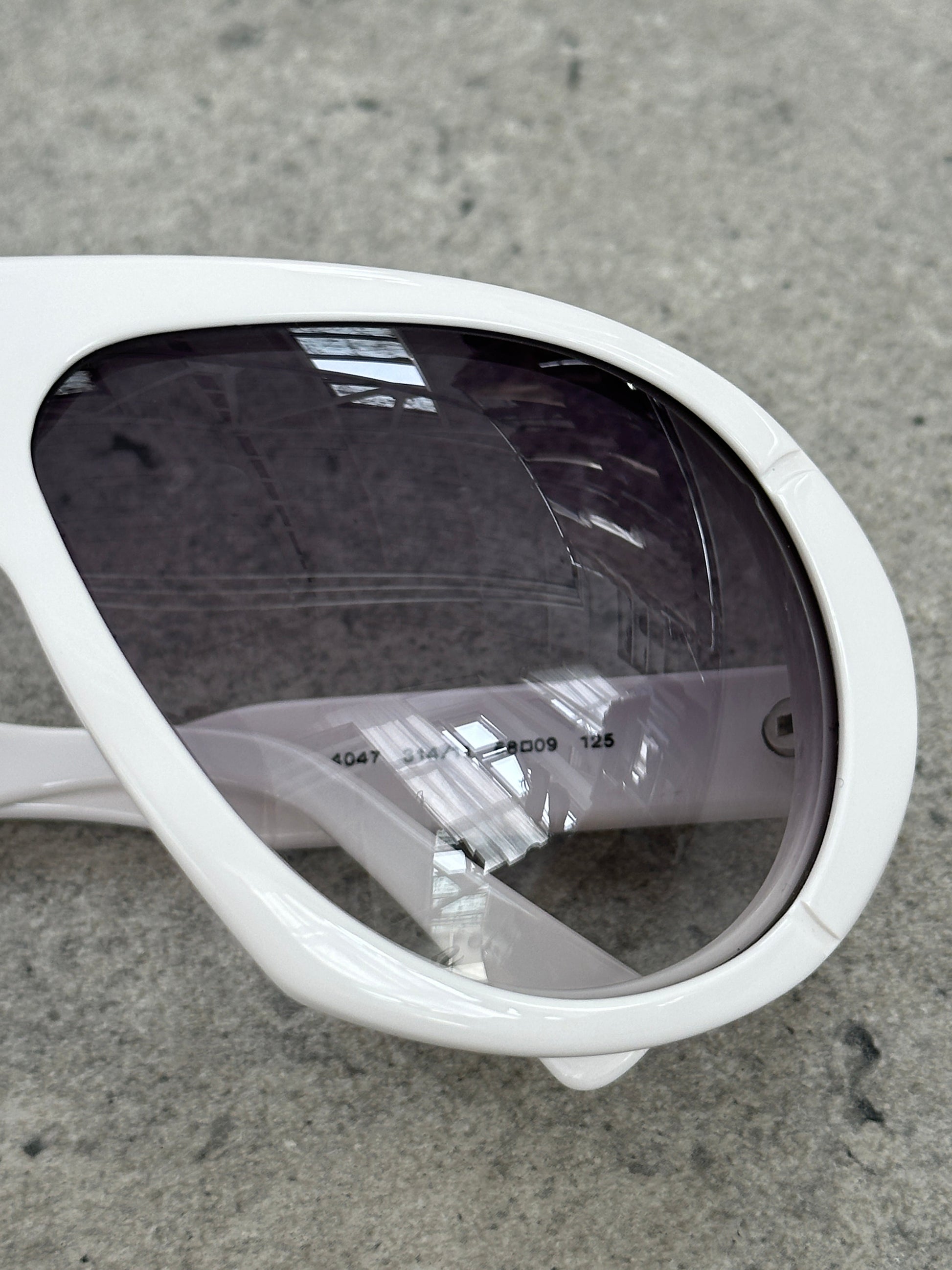 Versace 2000s Oversized Shield Logo Sunglasses