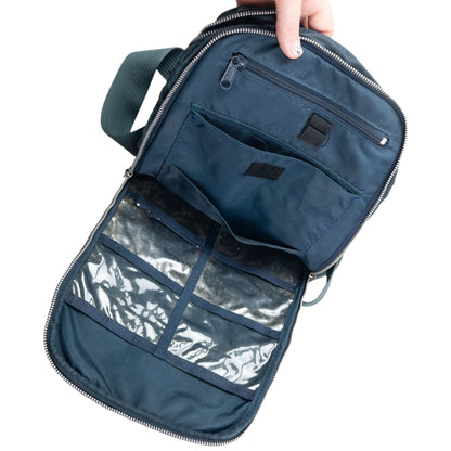 Vintage 80s Gaultier JUNIOR Backpack | O/S, Blue